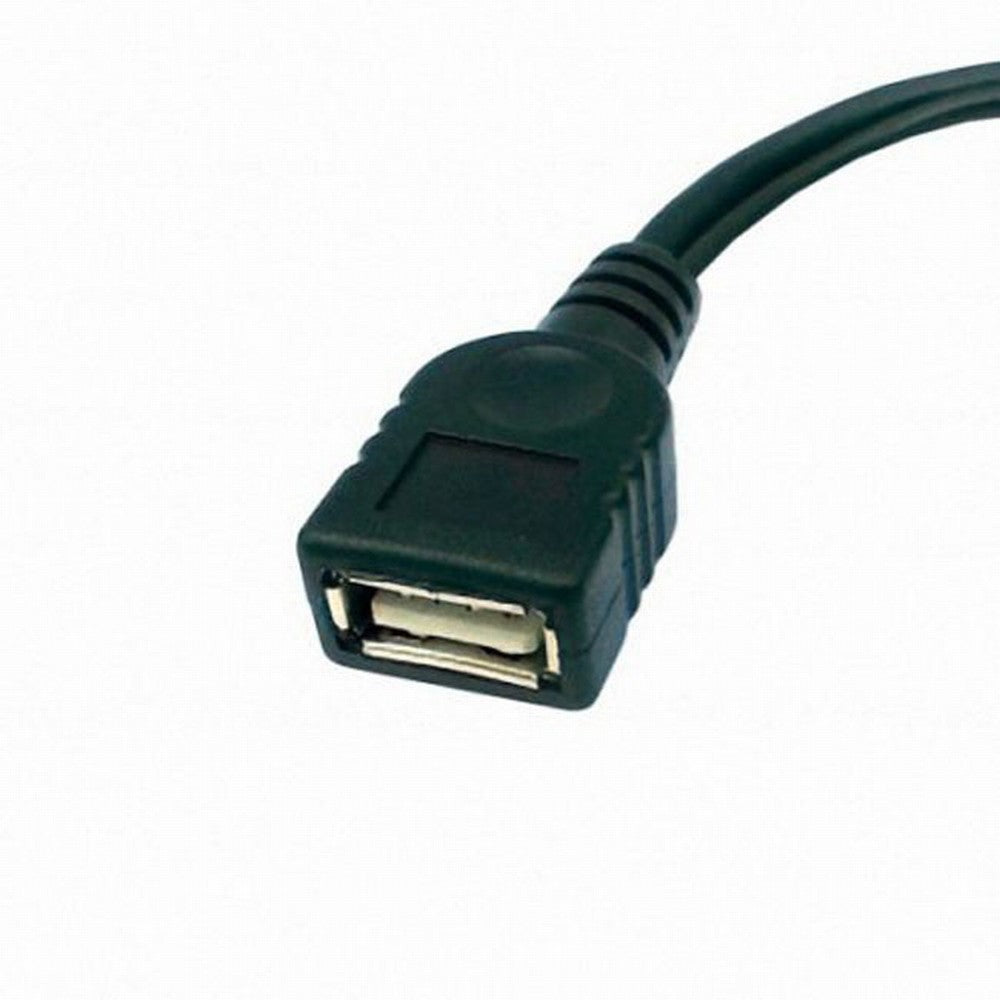 Black Color Micro USB 2.0 OTG Host Flash Disk Cable with Micro USB power for Galaxy S3 i9300 S4 i9500 Note2 N7100 Note3 N9000 S5 i9600 U2-166