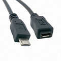 5ft Full Pin Connected Micro USB 2.0 Type 5Pin Male to Female Cable for Tablet Phone MHL OTG Extension U2-096-BK-1.5M