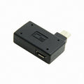 90 Degree Right Angled Micro USB 2.0 OTG Host Adapter with USB Power for Galaxy S3 S4 S5 Note2 Note3 Cell Phone Tablet U2-141-RI