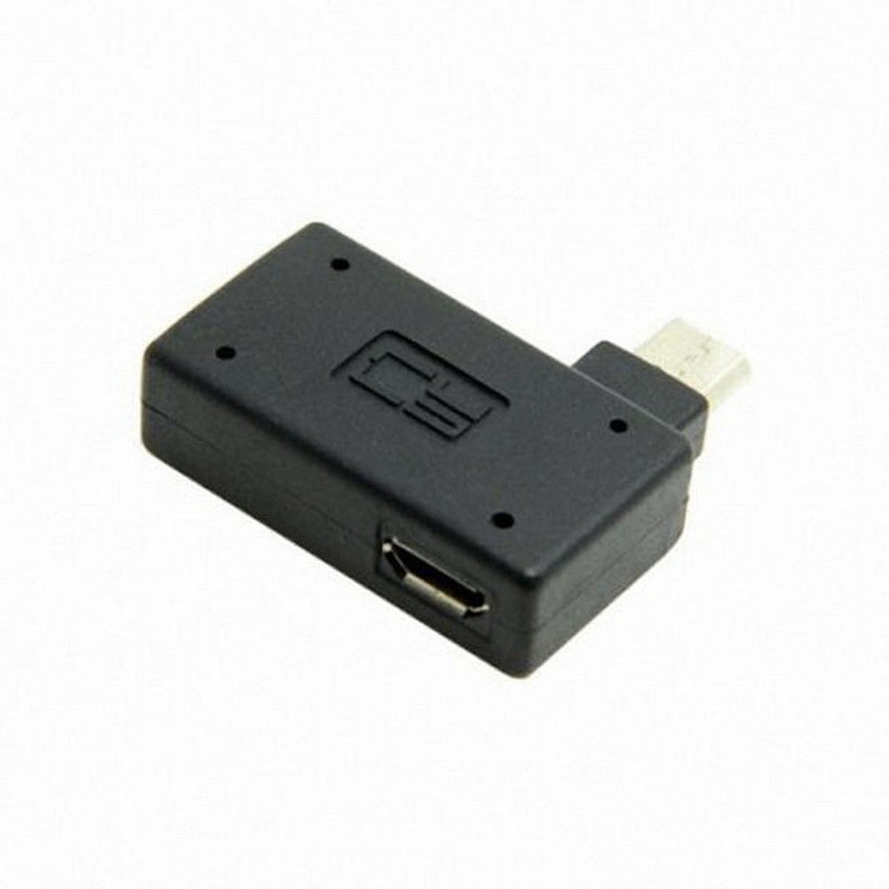 90 Degree Right Angled Micro USB 2.0 OTG Host Adapter with USB Power for Galaxy S3 S4 S5 Note2 Note3 Cell Phone Tablet U2-141-RI