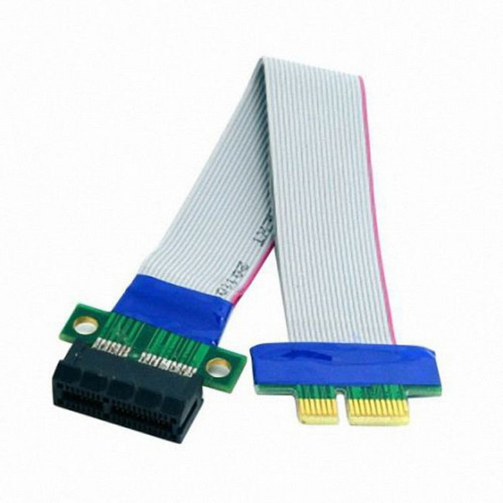 PCI-E Express 1X Slot Riser Card Extender Extension Ribbon Flex Relocate Cable 20cm EP-051