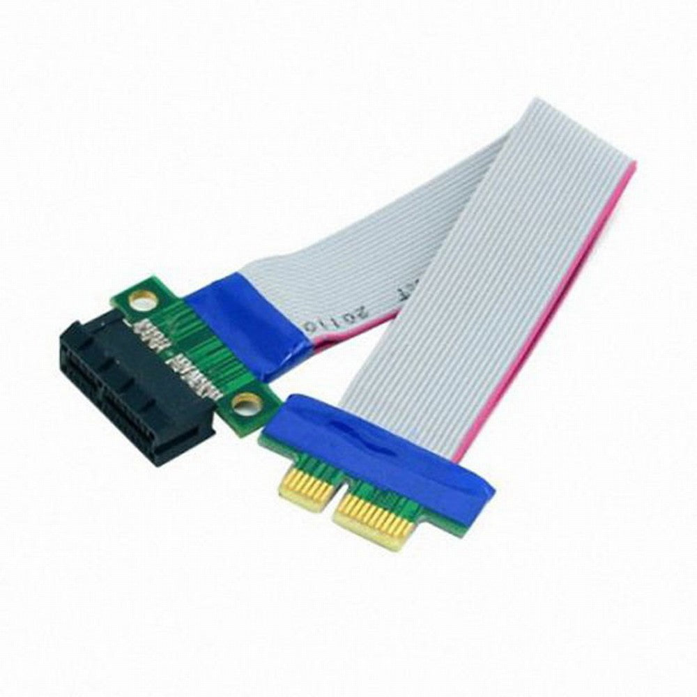 PCI-E Express 1X Slot Riser Card Extender Extension Ribbon Flex Relocate Cable 20cm EP-051