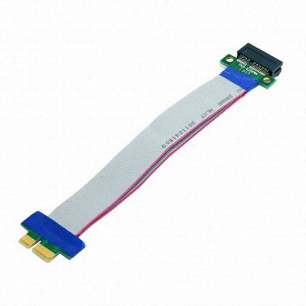 PCI-E Express 1X Slot Riser Card Extender Extension Ribbon Flex Relocate Cable 20cm EP-051