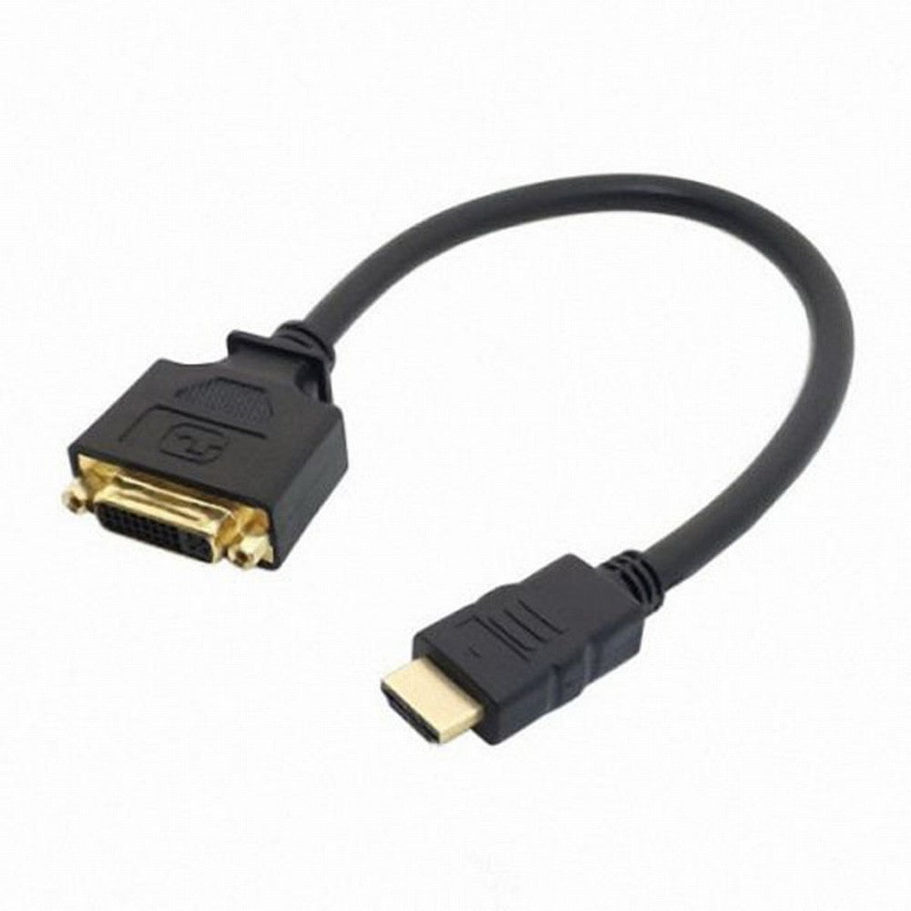 DVI Female to HDMI Male Adapter Converter Cable For PC Laptop HDTV 10cm DB-038