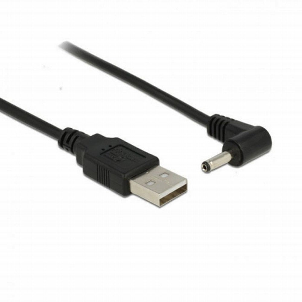 USB 2.0 Male to Right Angled 90 Degree 3.5mm 1.35mm DC power Plug Barrel 5v Cable 100cm U2-111-RI