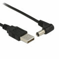 USB 2.0 A Type Male to Right Angled 90 Degree 5.5 x 2.1mm DC 5V Power Plug Barrel Connector Charge Cable U2-184-RI