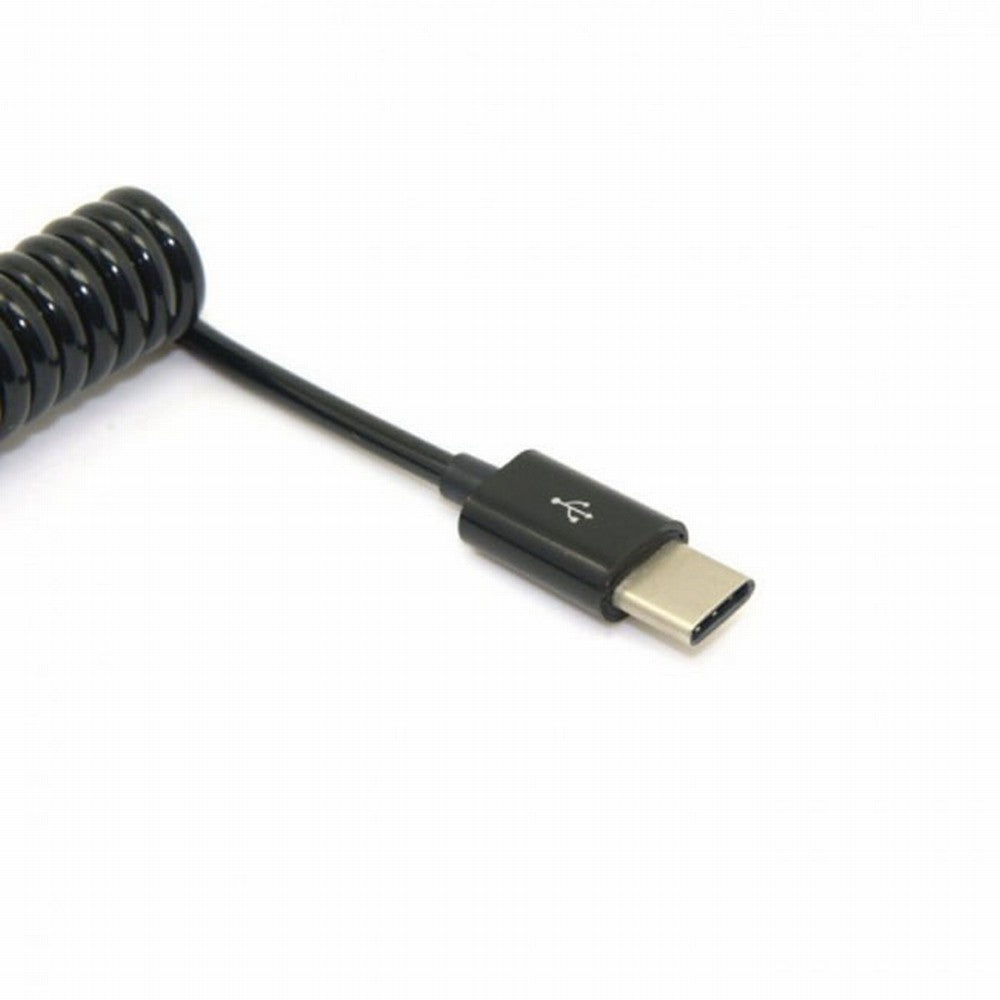 Stretch USB-C 3.1 Type C Male to Standard USB 2.0 A Male Data Cable for Tablet Mobile Phone UC-078-BK-1.0M