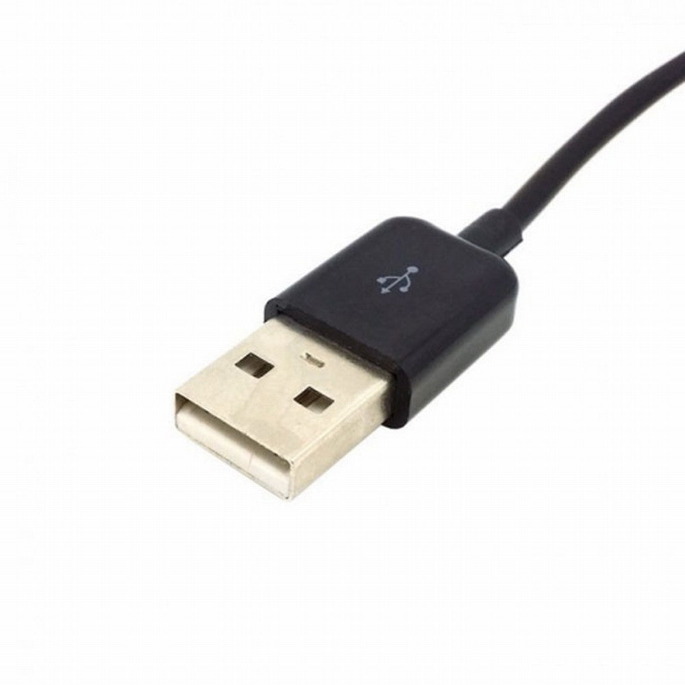 Black 1 to 2 USB 2.0 Dual Ports Hub Cable Bus Power For Laptop Desktop PC Mouse Flash Disk U2-125