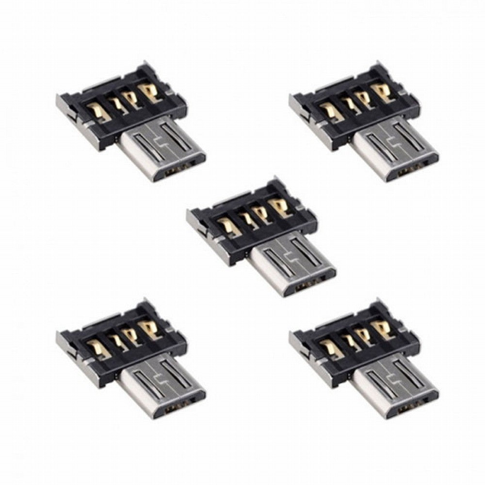 5pcs Ultra Mini DM Micro USB 5pin OTG Adapter Connector for Cell Phone Tablet USB Cable Flash Disk U2-186-5PCS