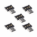 5pcs Ultra Mini DM Micro USB 5pin OTG Adapter Connector for Cell Phone Tablet USB Cable Flash Disk U2-186-5PCS