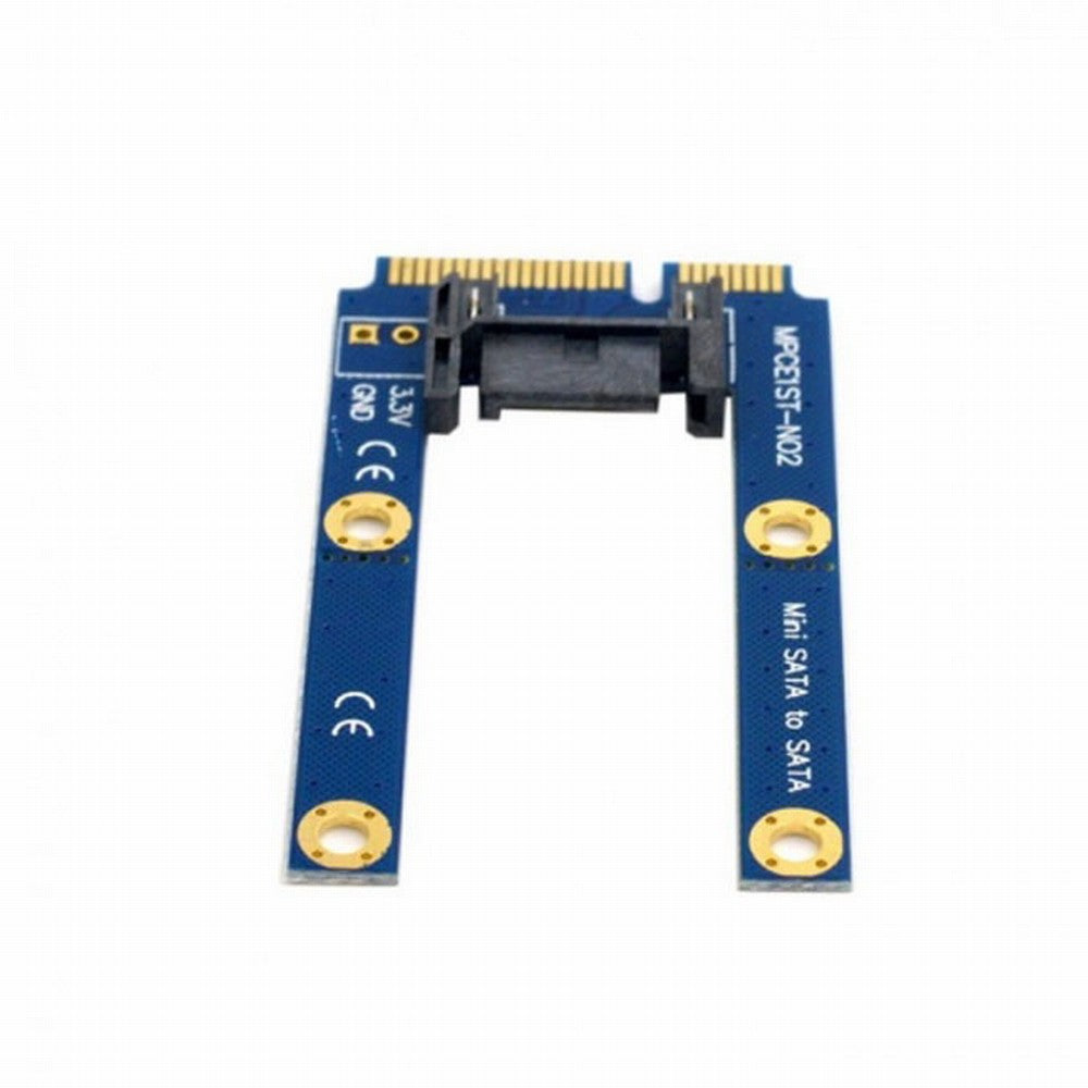 50mm Mini PCI-E mSATA SSD to Flat SATA 7pin Hard Disk Drive PCBA Extension Adapter SA-090