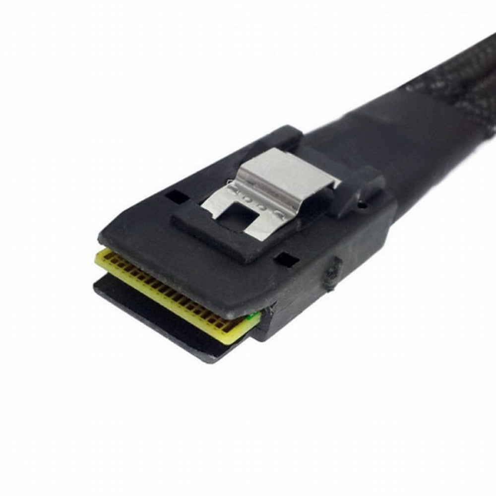 Internal 36 Pin Mini SAS SFF-8087 Host to 4 SFF-8482 Target SAS Hard Disk and SATA Power Cable 100cm SF-091-1.0M