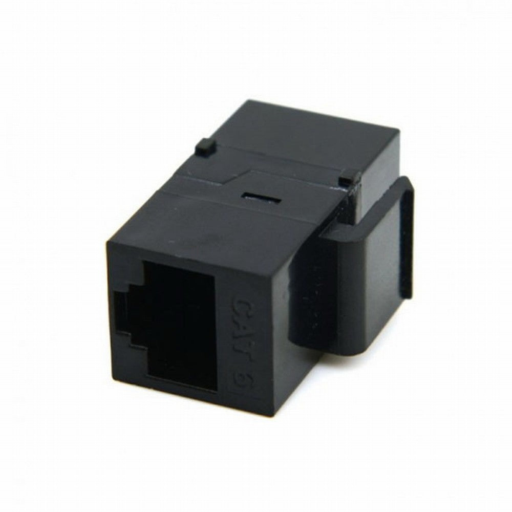 UTP CAT6 Keystone Coupler RJ45 Female to Female UTP CAT6 Keystone inline Coupler Black UT-007-CAT6