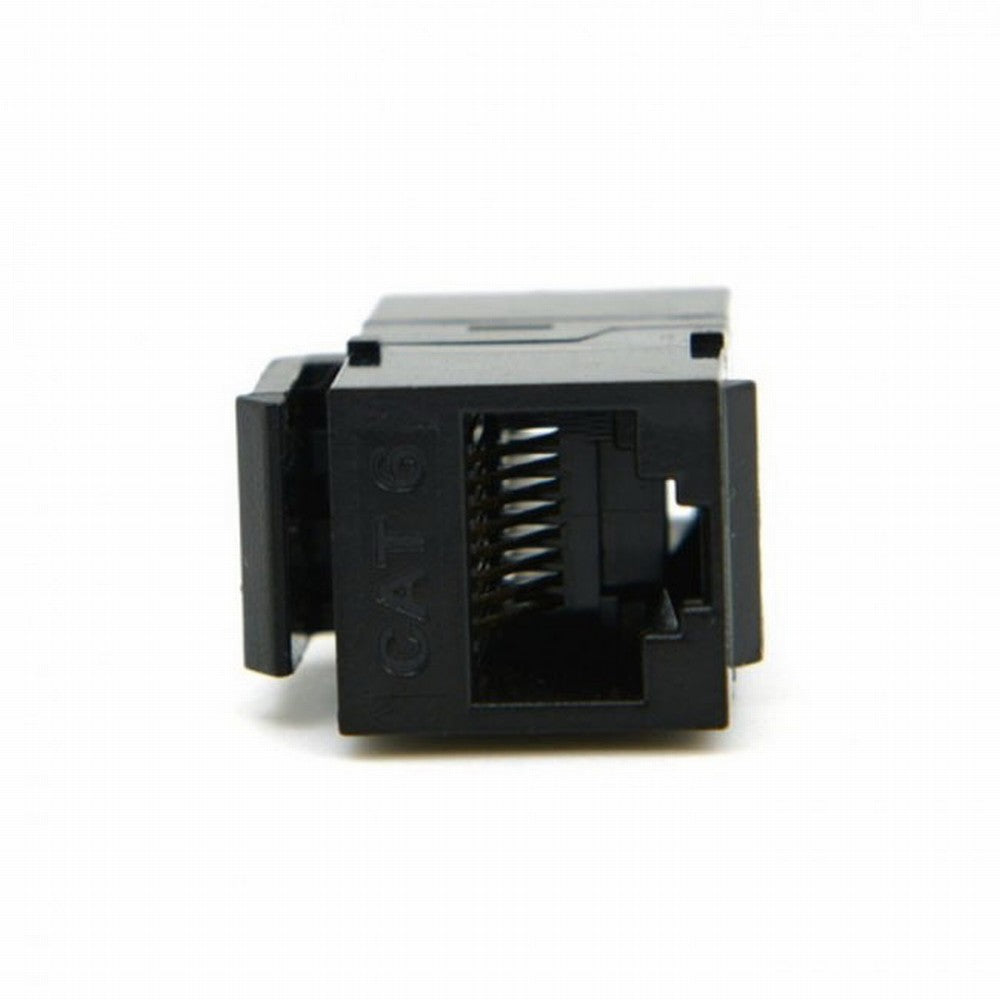 UTP CAT6 Keystone Coupler RJ45 Female to Female UTP CAT6 Keystone inline Coupler Black UT-007-CAT6
