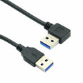 90 Degree Right Angled USB 3.0 A Type Male to Straight A Type Male Data Cable 40cm U3-069-RI