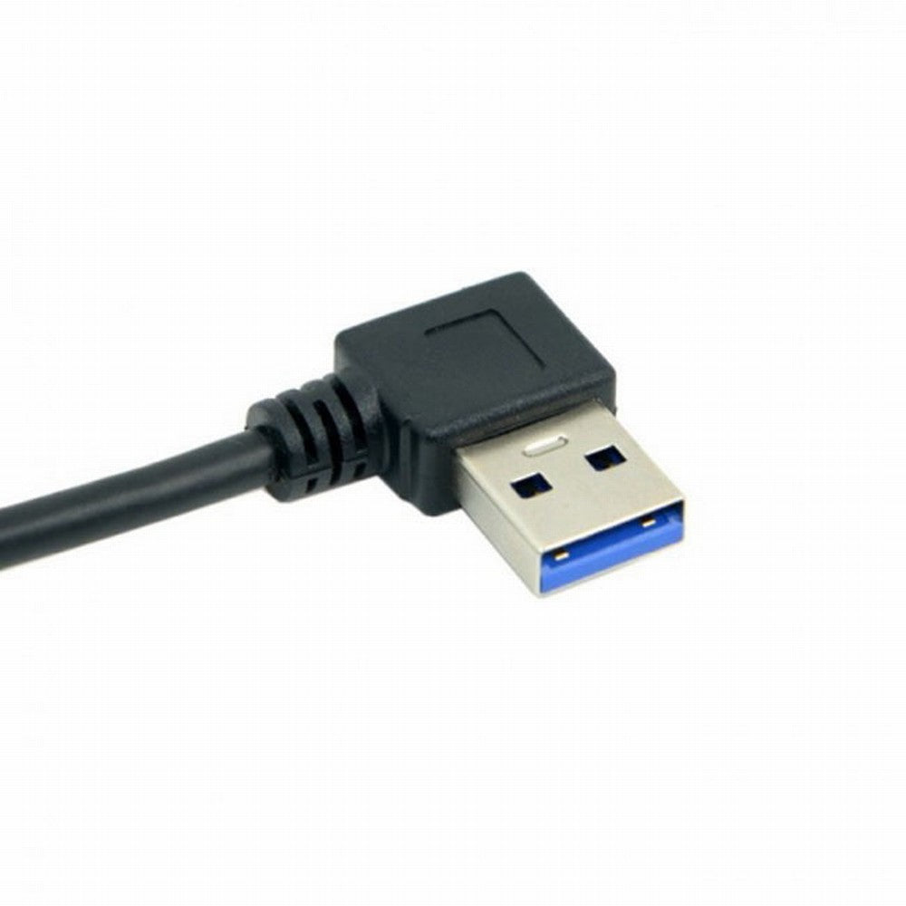 90 Degree Right Angled USB 3.0 A Type Male to Straight A Type Male Data Cable 40cm U3-069-RI