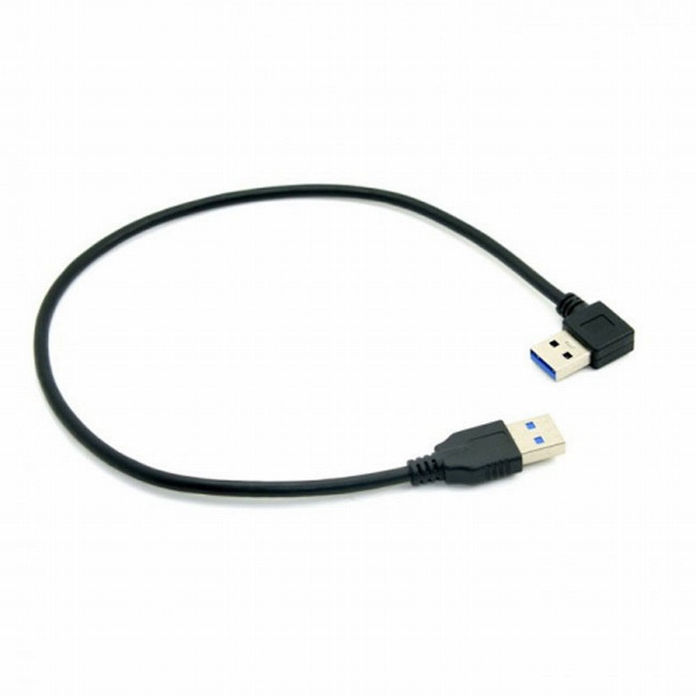 90 Degree Right Angled USB 3.0 A Type Male to Straight A Type Male Data Cable 40cm U3-069-RI