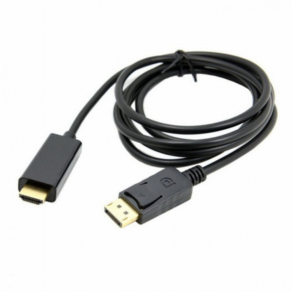 Male DisplayPort DP to HDMI Male 1080P Video Cable 6ft 1.8m HDTV LCD with Audio DP-026