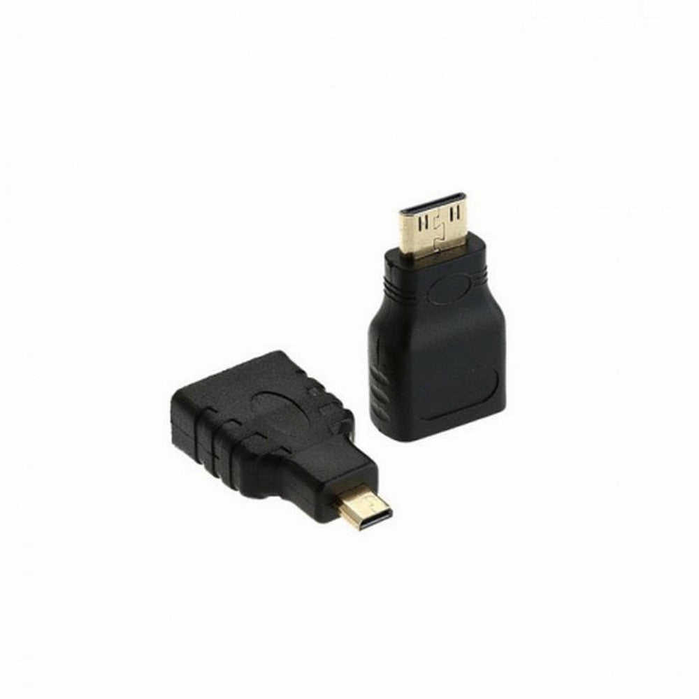 HDMI to Dual HDMI Female Y Splitter Switch Extension Adapter Cable with Micro Mini HDMI Adapter HD-023+038+167
