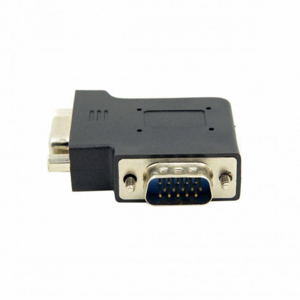 Vertical Flat Left Angled 90 Degree VGA SVGA Male To Female extension Adapter DB-002-LE