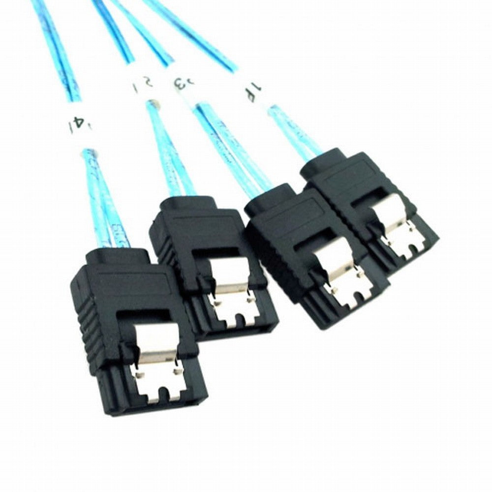 Internal Mini SAS HD SFF-8643 Host to 4 SATA 7pin Target Hard Disk 6Gbps Data Server Raid Cable CC-SF-074