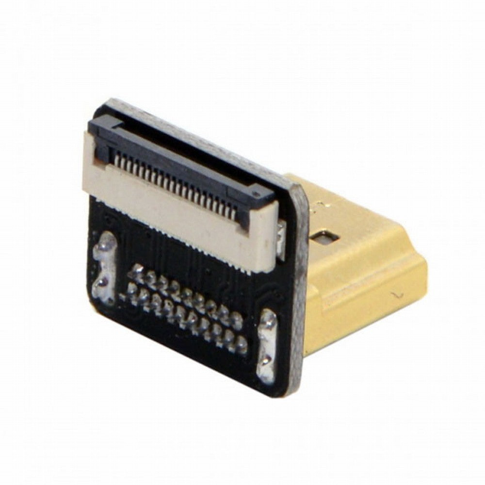 CYFPVHDMI HDMI Type A Male Connector Down Angled 90 Degree for FPV HDTV Multicopter Aerial Photography CN-018-DN