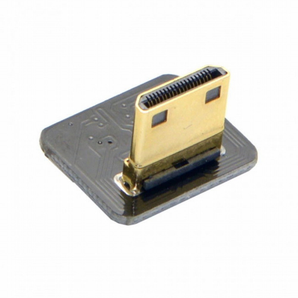 CYFPVHDMI Mini HDMI Type C Male Connector Down Angled 90 Degree for FPV HDTV Multicopter Aerial Photography CN-017-DN