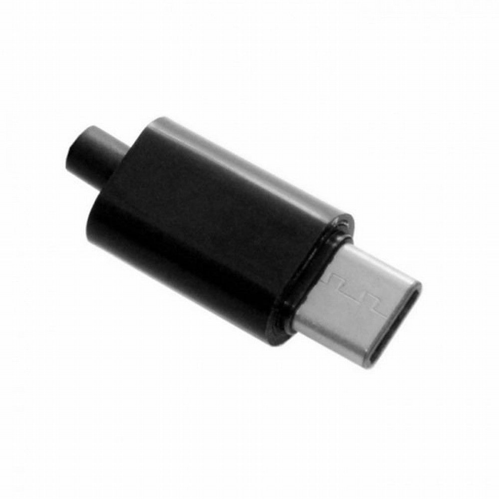 5set DIY 24pin USB 3.1 Type C USB-C Male Plug Connector SMT type with Black Housing Cover UC-050-BK-5PCS