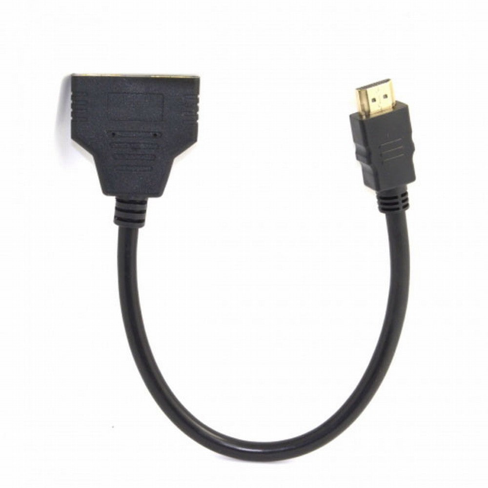 One HDMI Male to Dual HDMI Female Y Splitter Switch Extension Adapter Cable for FOR PC HDTV Laptop 1080P HD-027