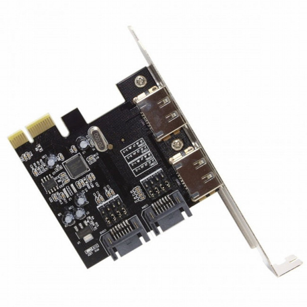 PCI-E To 4 Ports SATA 3.0 ESATA PCIE SATA3 6Gbps Expansion Card PCI-E Adapter SA-078
