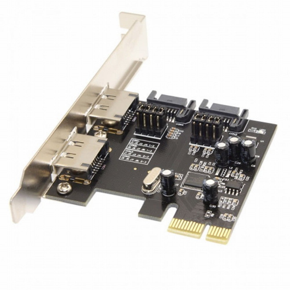 PCI-E To 4 Ports SATA 3.0 ESATA PCIE SATA3 6Gbps Expansion Card PCI-E Adapter SA-078
