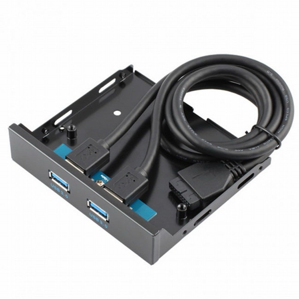 USB 3.0 Dual Port Front Panel to Motherboard 20Pin Connector Cable for PC 3.5" Floppy Bay U3-045