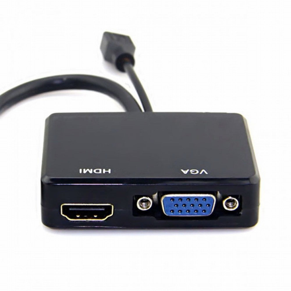 HDMI to VGA HDMI Female Splitter with Audio Video Cable Converter Adapter For HDTV PC Monitor HD-033