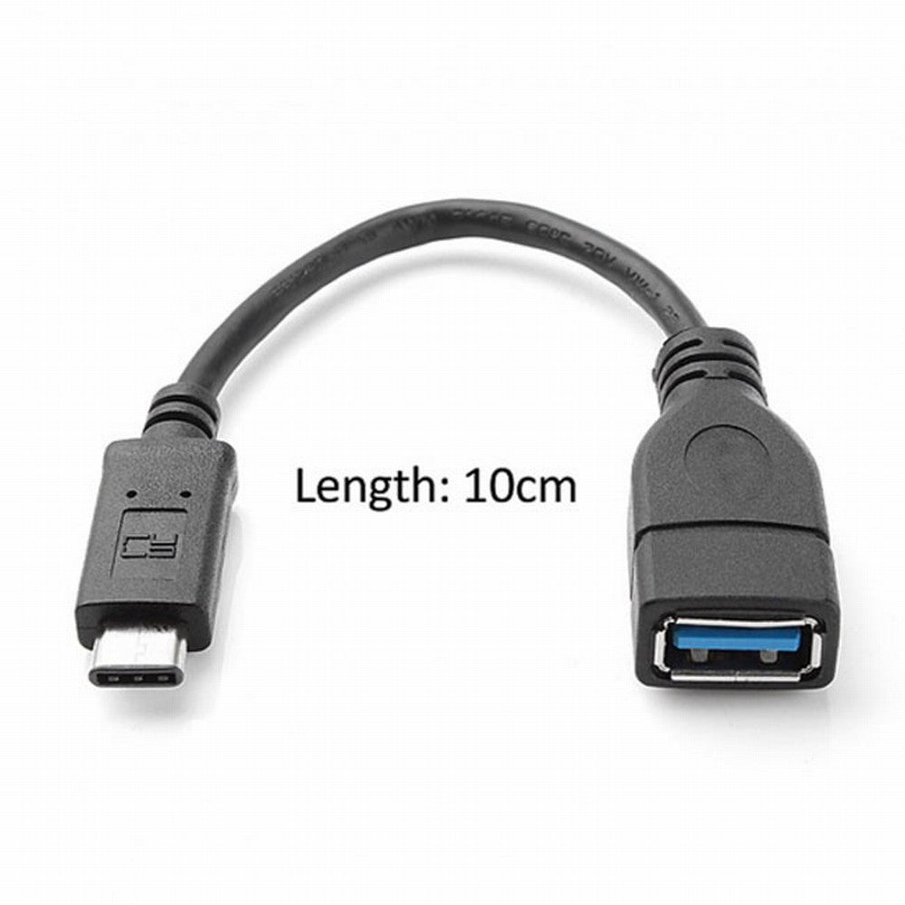 Reversible Design USB 3.0 3.1 Type C Male Connector to A Female OTG Data Cable for Tablet Mobile Phone UC-200-BK
