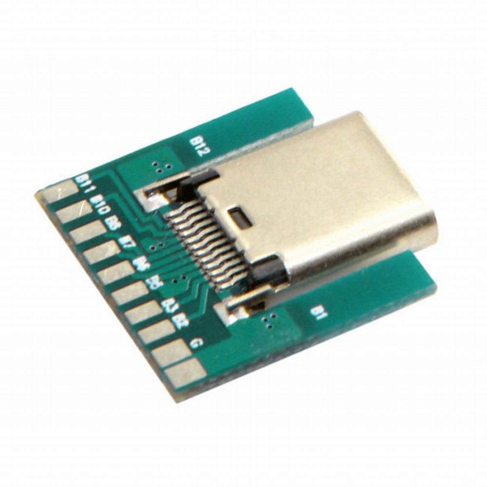 DIY 24pin USB 3.1 Type C Female Socket Connector SMT type with PC Board UC-206