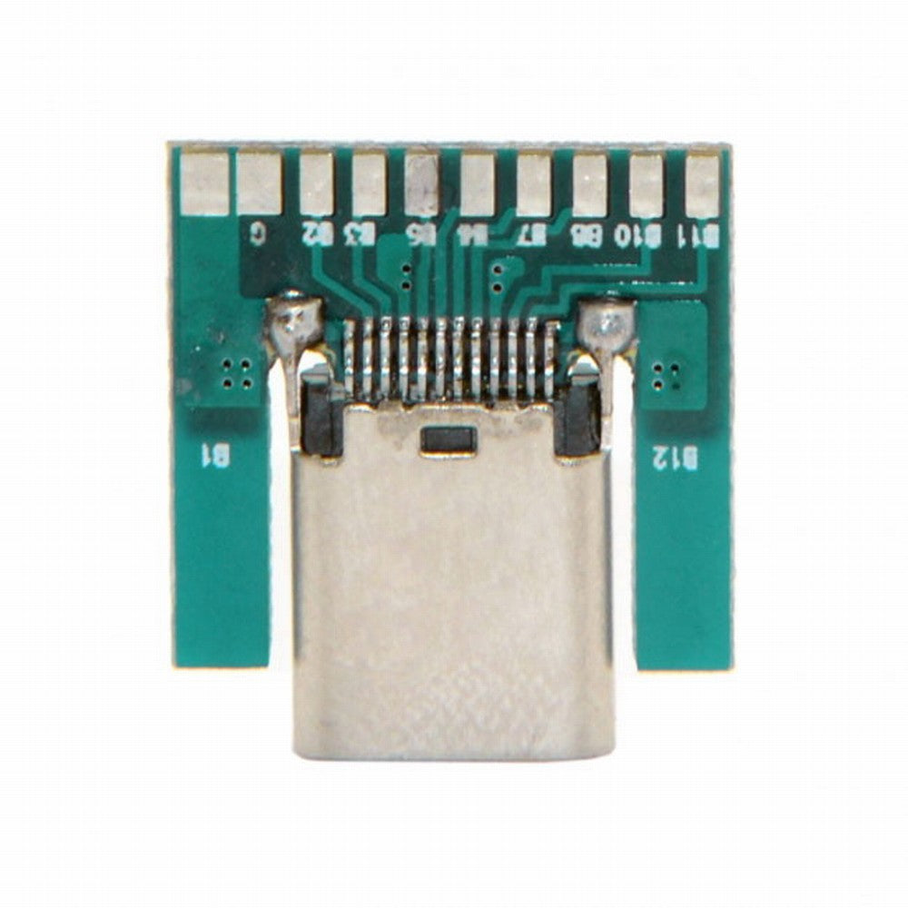 DIY 24pin USB 3.1 Type C Female Socket Connector SMT type with PC Board UC-206