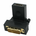 DVI Male to HDMI Female 360 degree Rotating Swivel Adapter for HDTV Video Card 1080P HD-021