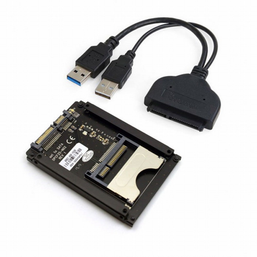 SATA 22Pin to USB 3.0 to CFast Card adapter 2.5 inch Hard Disk Case SSD HDD CFast Card Reader for PC Laptop U3-067+SA-059