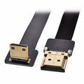 CYFPV 90 Degree Down Angled FPV Mini HDMI Male to HDMI Male FPC Flat Cable 50cm for FPV HDTV Multicopter Aerial Photography CC-HD-190-DN
