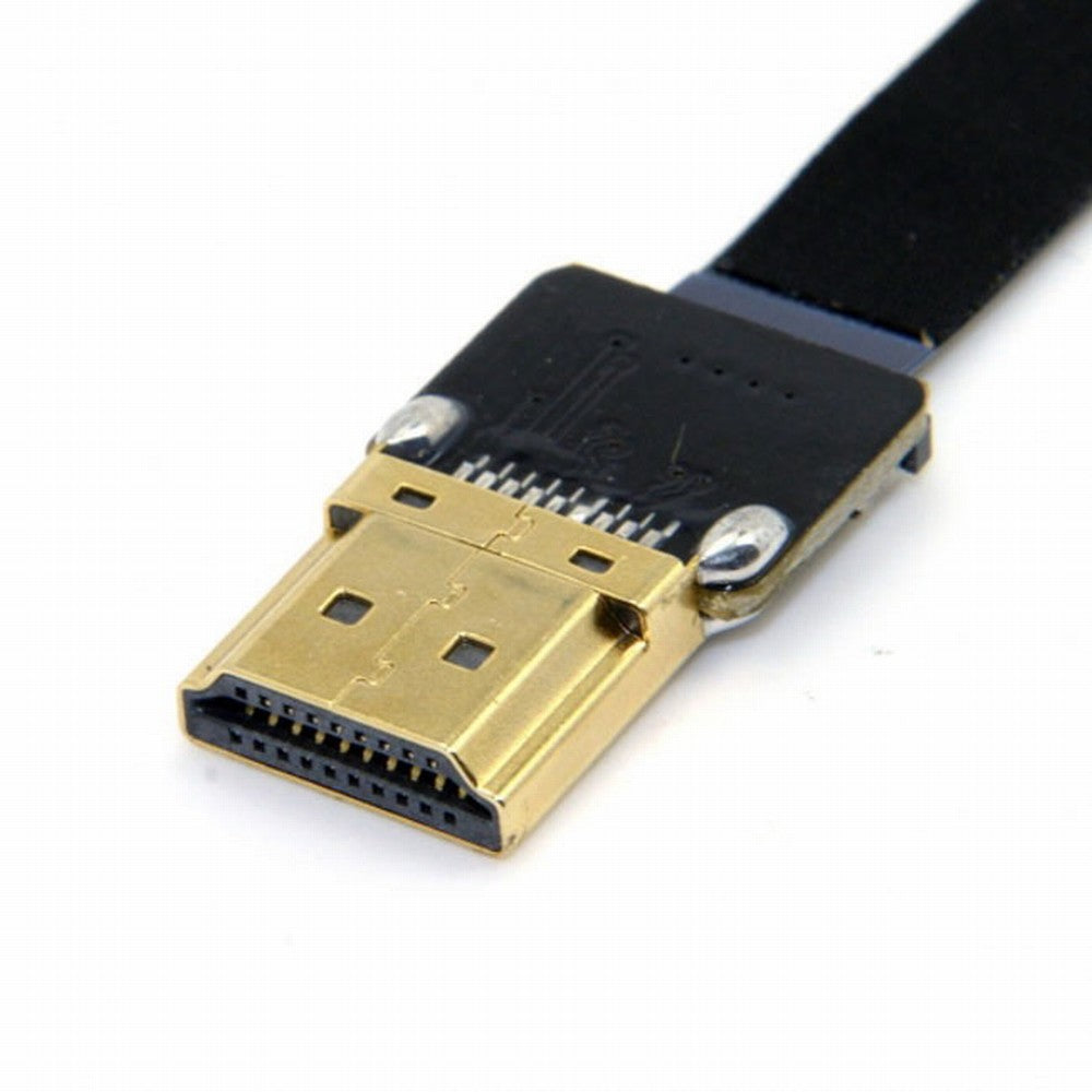CYFPV 90 Degree Down Angled FPV Micro HDMI Male to HDMI Male FPC Flat Cable 50cm for FPV HDTV Multicopter Aerial Photography CC-HD-194-DN