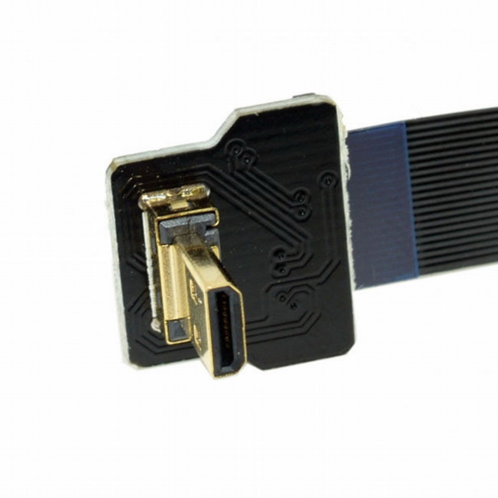 CYFPV 90 Degree Down Angled FPV Micro HDMI Male to Micro HDMI FPC Flat Cable for FPV HDTV Multicopter Aerial Photography CC-HD-195-DN