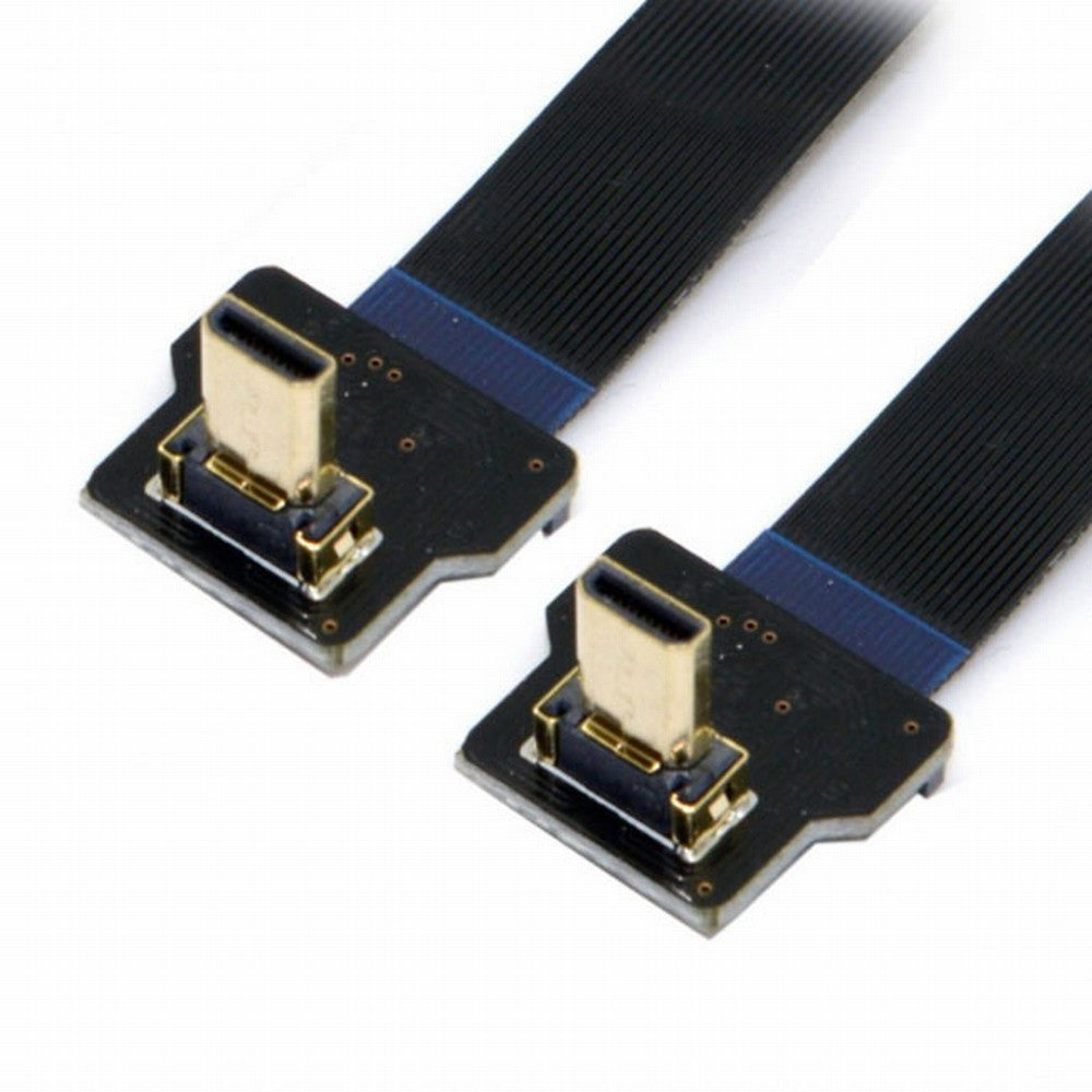 CYFPV 90 Degree Up Angled FPV Micro HDMI Male to Micro HDMI FPC Flat Cable for FPV HDTV Multicopter Aerial Photography CC-HD-195-UP