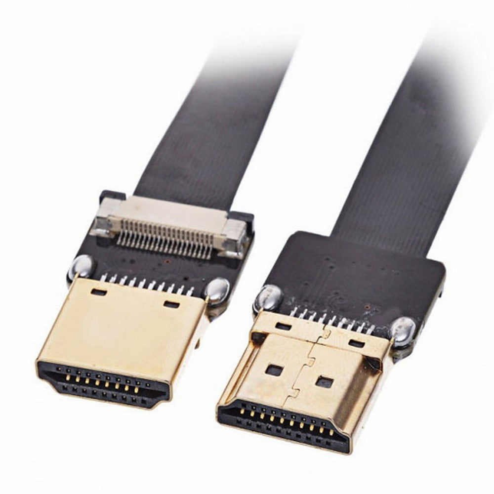 CYFPV HDMI Type A Male to HDMI Male HDTV FPC Flat Cable for FPV HDTV Multicopter Aerial Photography CC-HD-198-BK