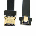 CYFPV 90 Degree Up Angled FPV Micro HDMI Male to HDMI Male Flat Cable 50cm for FPV HDTV Multicopter Aerial Photography CC-HD-194-UP