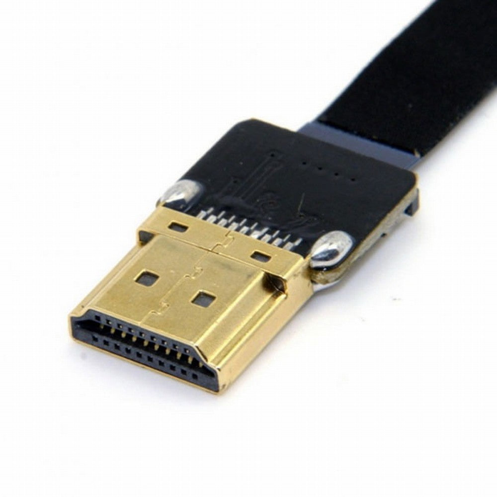 CYFPV 90 Degree Up Angled FPV Micro HDMI Male to HDMI Male Flat Cable 50cm for FPV HDTV Multicopter Aerial Photography CC-HD-194-UP