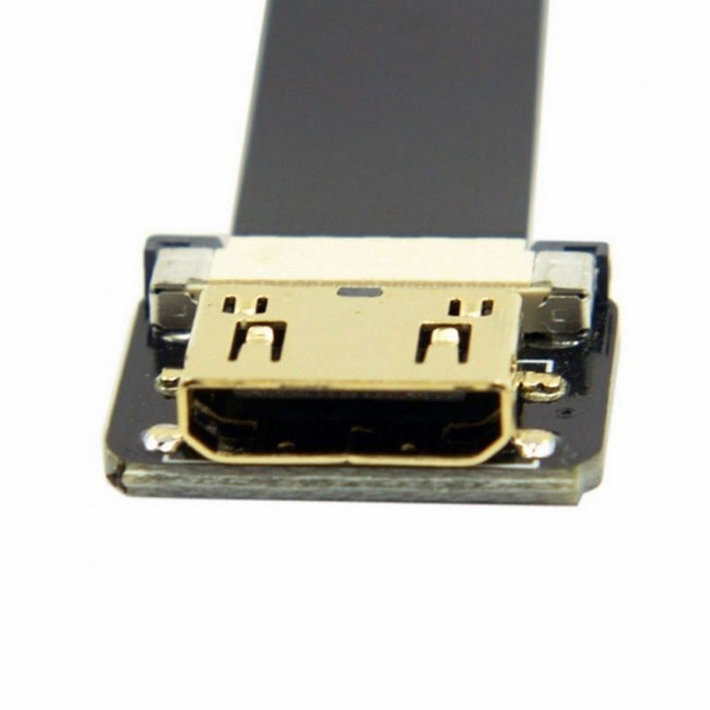 CYFPV Up Angled 90 Degree FPV Micro HDMI Male to Mini HDMI Female FPC Flat Cable 10cm for FPV HDTV Multicopter Aerial Photography CC-HD-204-UP