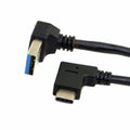 Reversible USB 3.1 USB-C Angled to 90 Degree Up Angled A Male Data Cable for Laptop Tablet Phone UC-089-UP