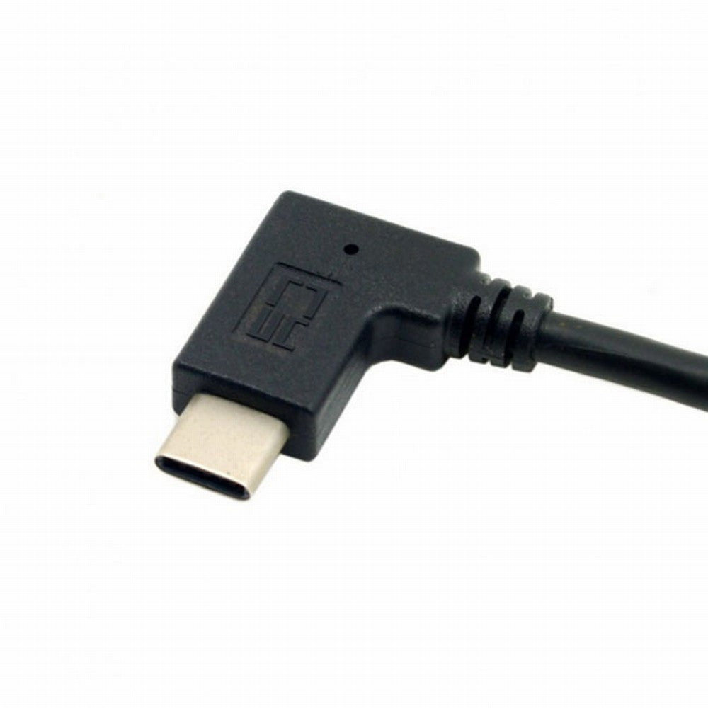 Reversible USB 3.1 USB-C Angled to 90 Degree Up Angled A Male Data Cable for Laptop Tablet Phone UC-089-UP