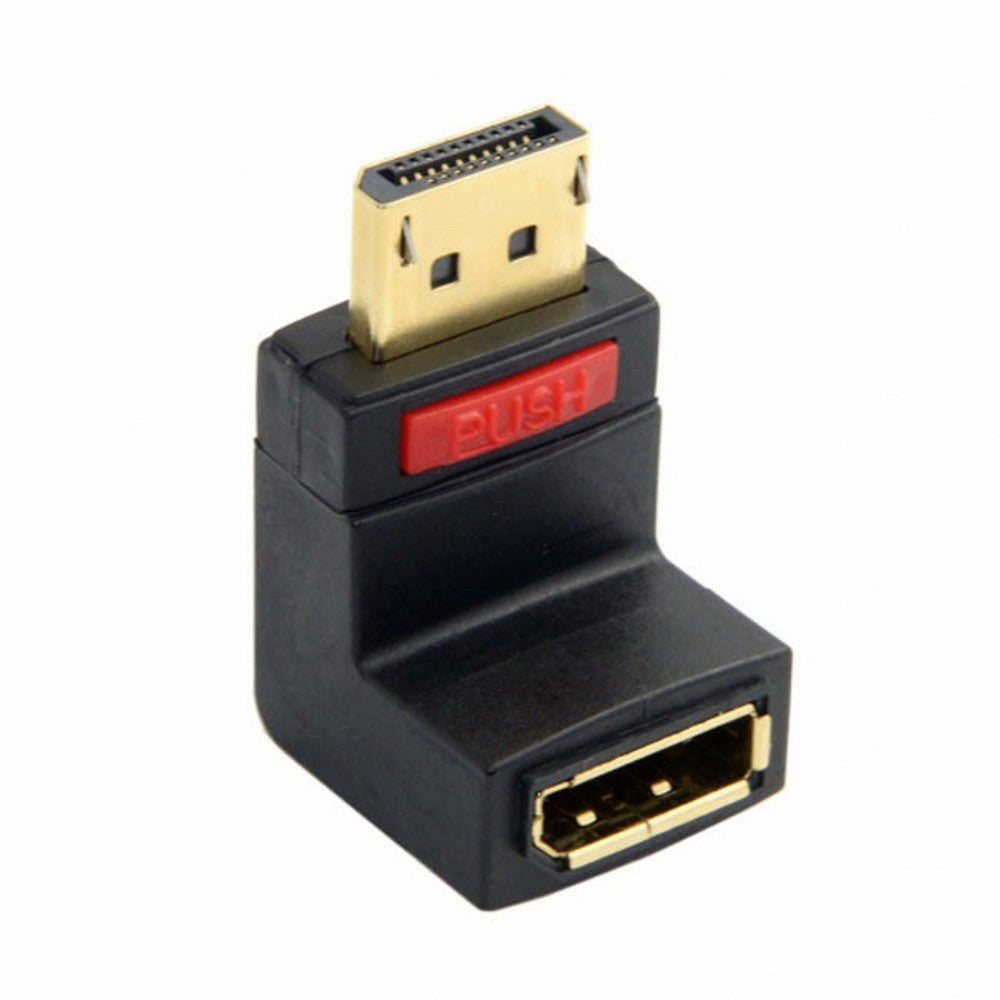 Up Angled 90 Degree DP DisplayPort Male to Female Extension Adapter 4K DP-016-UP