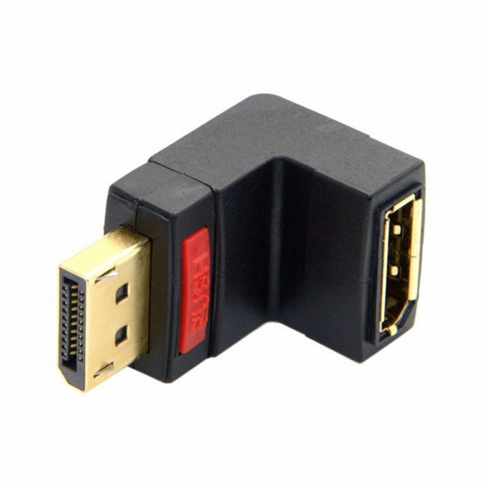 Up Angled 90 Degree DP DisplayPort Male to Female Extension Adapter 4K DP-016-UP